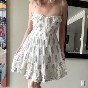 Hobo Boutique Smoked White Dress S $300